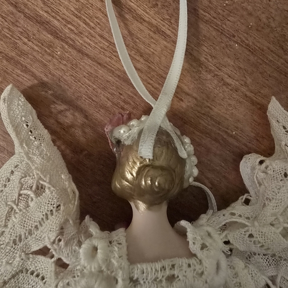 Vintage Lace Angel Christmas Ornament – Elegant Holiday Décor - Picture 7 of 8